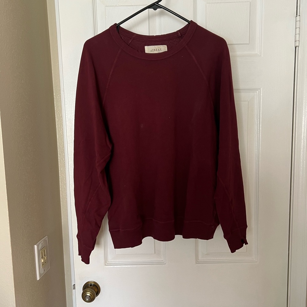 The Great sweats burgundy size 1 top-size 0 bottoms